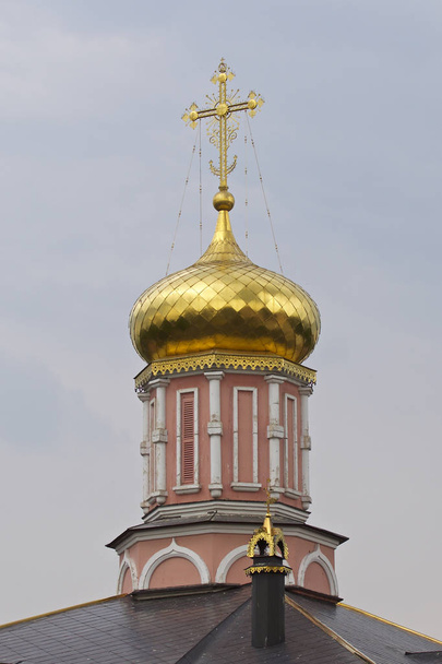 Architecture of Russian Orthodox Churches and Cathedrals, Village Poschupovo, Ryazan Region, Russia - Fotoğraf, Görsel