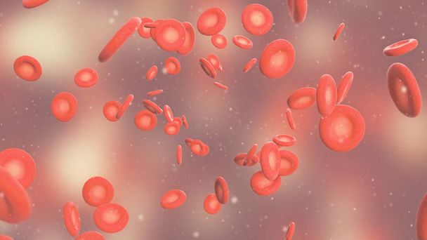 Illustrazione 3D dei globuli rossi
 - Foto, immagini