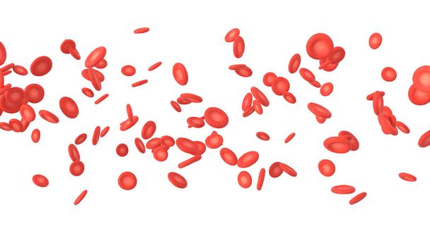3D иллюстрация красных кровяных телец
 - Фото, изображение