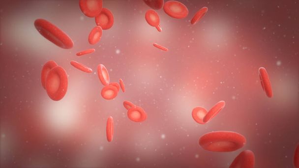 3D obrázek červených krvinek - Fotografie, Obrázek