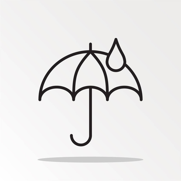 umbrella simply vector illustration  - Вектор,изображение