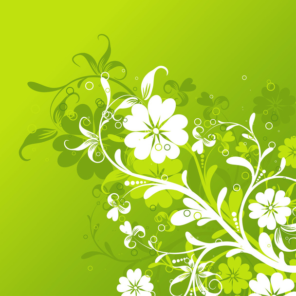 Floral abstract background, vector - Вектор,изображение