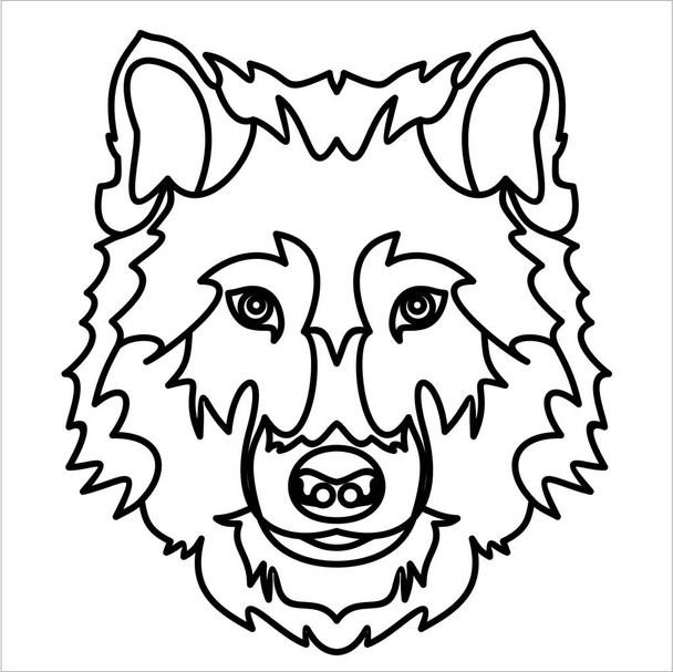 wolf simply vector illustration    - Вектор, зображення