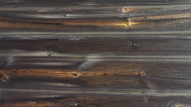 dunkle natürliche Holzoberfläche alter Schreibtisch Textur Hintergrund, Holzplanken Grunge Wandmuster Ansicht von oben - Foto, Bild