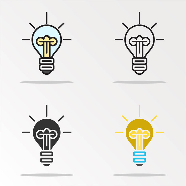 set of light bulbs simply vector illustration    - Вектор, зображення