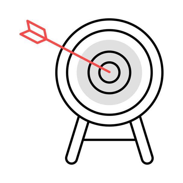 tablero de dardos icono plano aislado sobre fondo blanco, vector, ilustración
 - Vector, Imagen