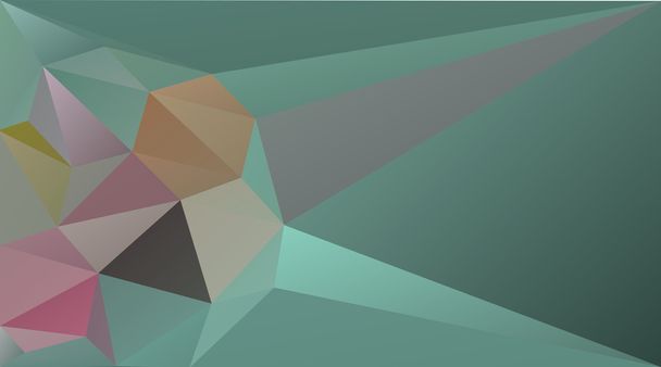 Green abstract geometrical background - Vektör, Görsel