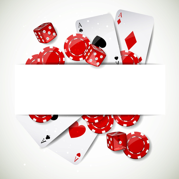 Set of Casino Elements - Vektor, kép