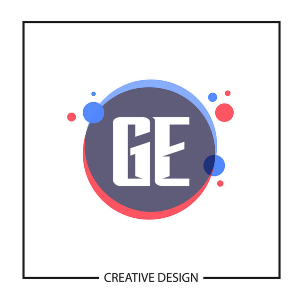 Σχέδιο προτύπου λογότυπο αρχικό γράμμα Ge - Διάνυσμα, εικόνα