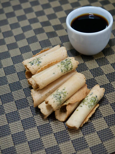 Asian traditional sweets  senbei ,Rice cracker - Photo, Image