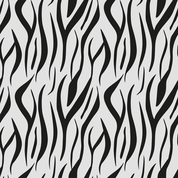 hayvan baskı, zebra doku arka plan siyah ve beyaz renkleri - Vektör, Görsel