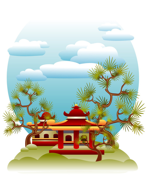 Feng shui illustratie - Vector, afbeelding