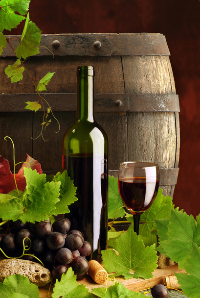 Червоне вино натюрморт
 - Фото, зображення