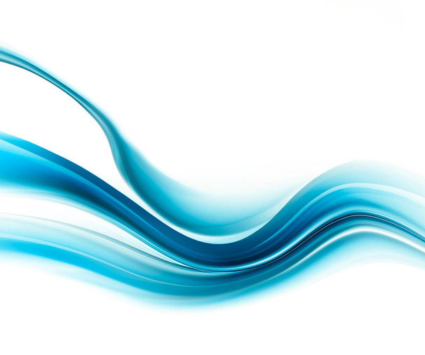 Fondo futurista moderno azul y blanco brillante con ondas abstractas
 - Foto, imagen