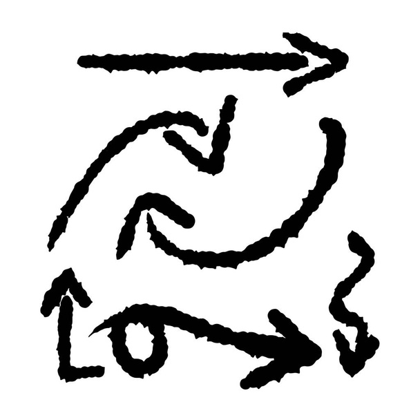 hand drawn arrows set - Vector, Image