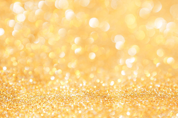 abstract background gold light bokeh christmas holiday - Foto, imagen