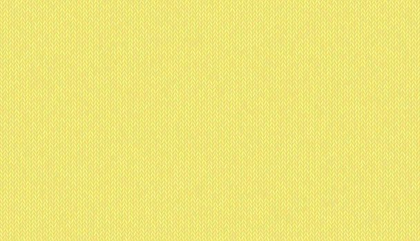 Knitted texture, wool melange yarn. Sunny shade of Limelight. Light  muted tint of yellow in vector seamless background. Modern, fashionable color. Perfect place for text. Woolen cloth, handmade. - Vector, Image
