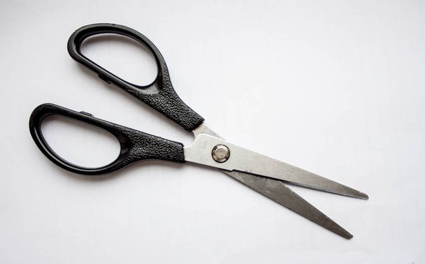 scissors white background big and small - Photo, image