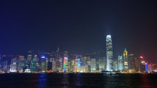 Hong kong island, noční čas - Záběry, video