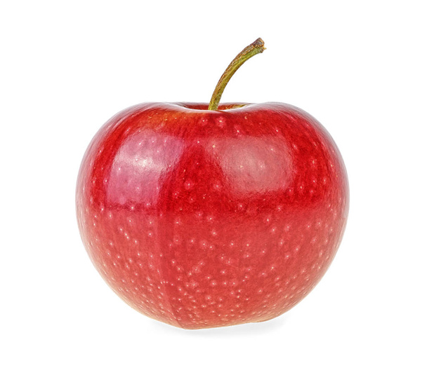 Reifer roter Apfel isoliert auf weißem Hintergrund - Foto, Bild