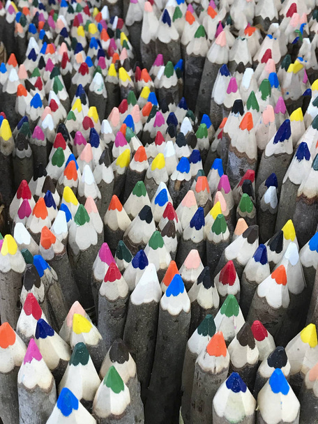 Színes ceruzák újrahasznosítható háttér - Fotó, kép