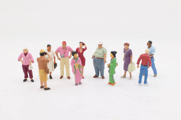 Skupina cestovní figurují na stojan  - Fotografie, Obrázek