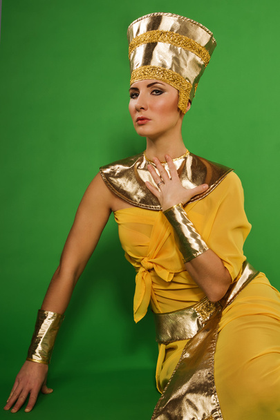 egipski kobieta w stroju Faraona - Zdjęcie, obraz
