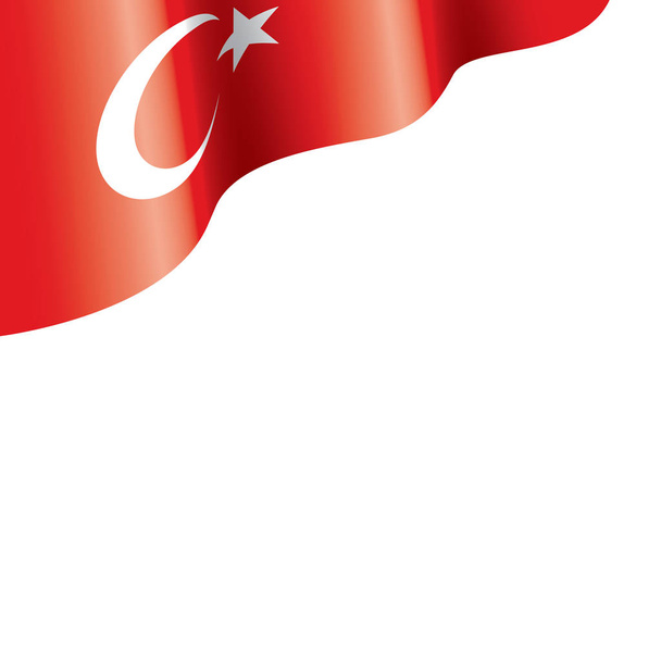 Bandiera Turchia, illustrazione vettoriale su sfondo bianco
 - Vettoriali, immagini