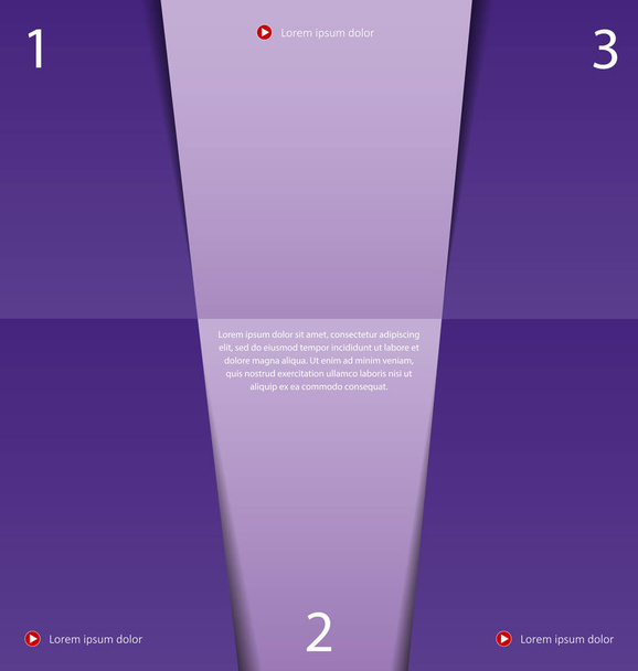 Moderní Ultra Violet Design šablona - Vektor, obrázek