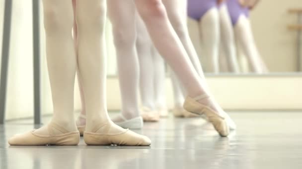 Ballet dancers background. - Video, Çekim