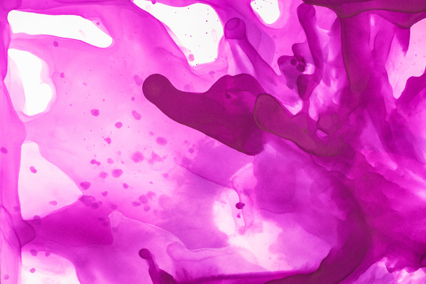 violet splashes of alcohol ink as abstract background - Foto, immagini