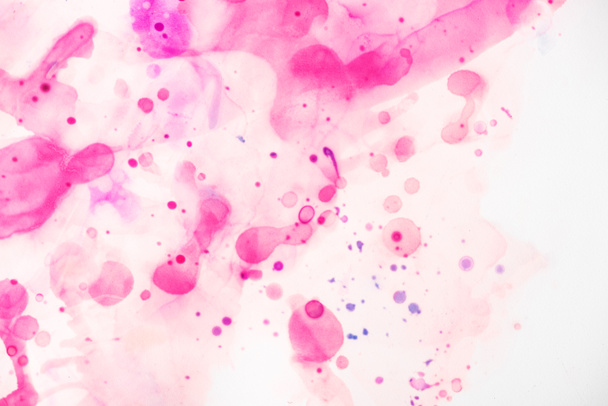 spruzzi viola e beige di inchiostri alcolici sul bianco come sfondo astratto
 - Foto, immagini