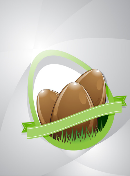 három húsvéti tojás - Vektor, kép