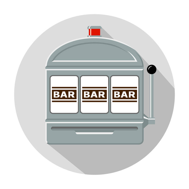 Bar máquina tragaperras icono vector ilustración
 - Vector, Imagen