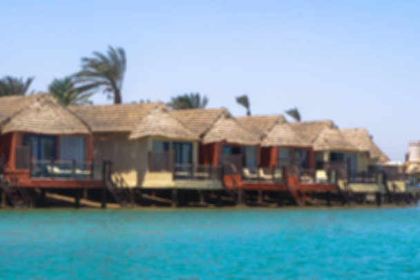Bella vista sulla costa con case e alberghi sul mare rosso. Regione turistica in Egitto. Hurghada e le sue tradizioni. Foto stock per il design
 - Foto, immagini