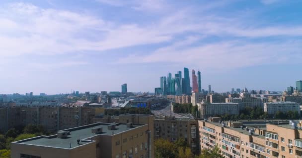 Downtown Moscow. Aerial photography from the drone. - Metraje, vídeo