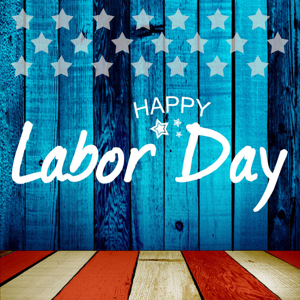 Happy Labor day banner, american patriotic background - Foto, afbeelding