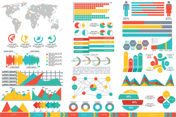 Infographic illustration in vector. Vector business template - Διάνυσμα, εικόνα