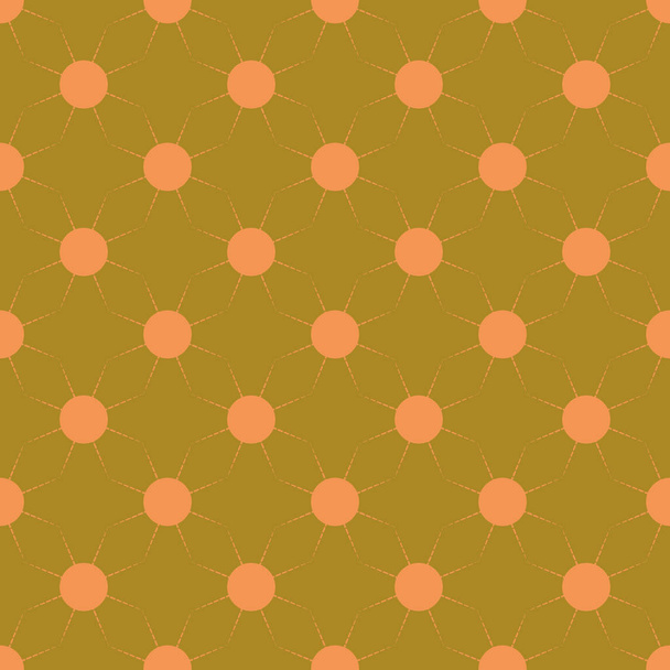 Seamless pattern with color simple geometric suns. - Vector, Image