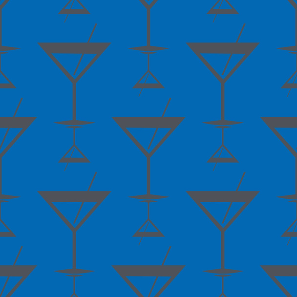 トロピカル カクテル カラフルなシームレス パターン - ベクター画像