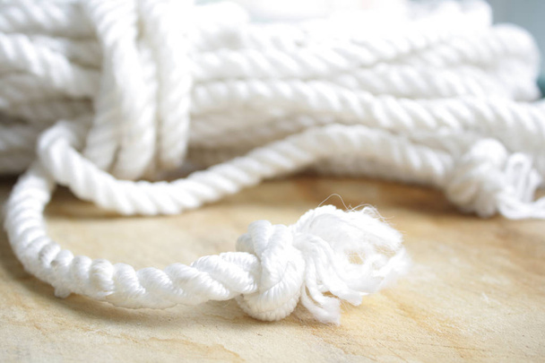 Макро білий мотузку
 - Фото, зображення