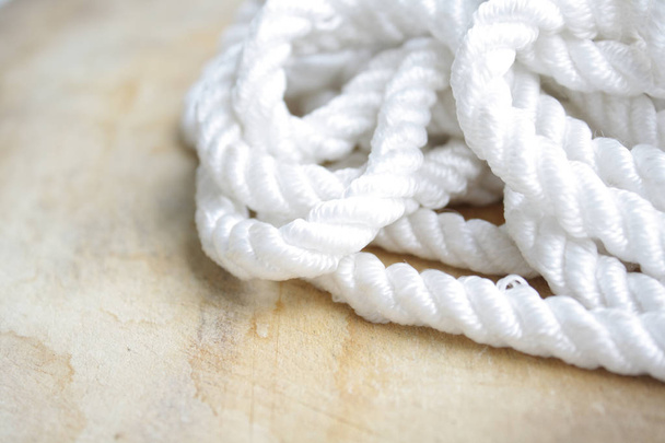 Close-up white rope - Фото, зображення