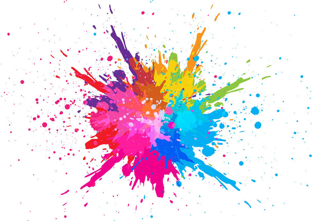 abstrakte Splatterfarbe Hintergrund. Illustrationsvektordesign - Vektor, Bild