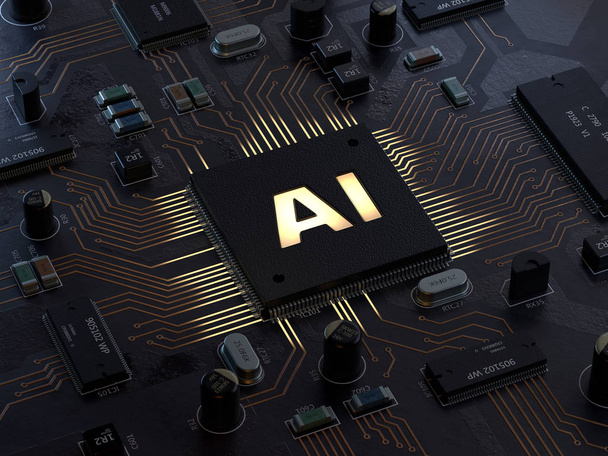 AI, Intelligenza Artificiale, rendering 3d, immagine concettuale
. - Foto, immagini