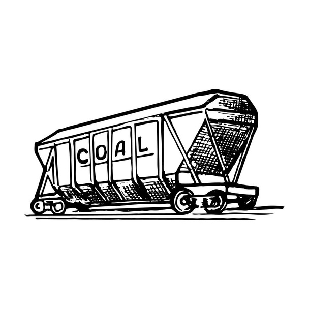 タンク貨車は液体と気体の商品の輸送のための鉄道車両の特殊なタイプ. - ベクター画像