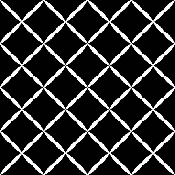 Безшовний абстрактний візерунок сітки чорно-білий діагональ
 - Вектор, зображення