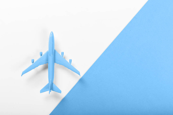 travel concept with one colorful plane - Foto, Imagen