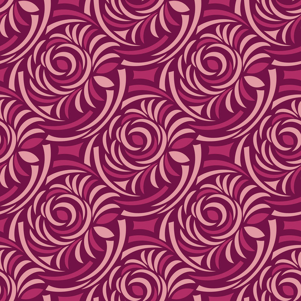 Seamless abstract rose flower pattern - Vektor, kép