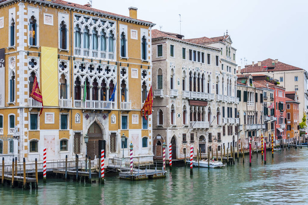 Architectuur van Grand Canal Venetië. Cultureel erfgoed - Foto, afbeelding