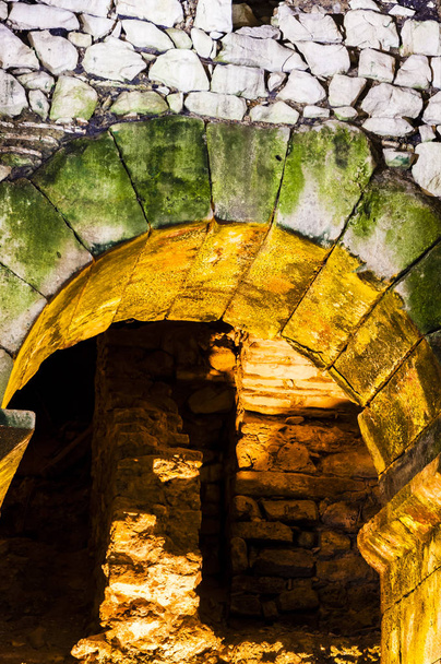Ancient Roman brick engineering, the arc vault. - Photo, Image